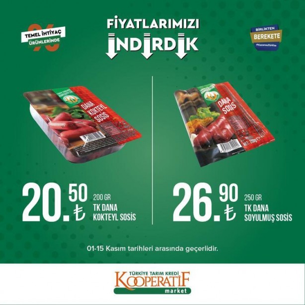Foto - Ayçiçek yağı fiyatlarında büyük indirim geldi! Tarım Kredi Kooperatif marketlerinde indirimli ürünler tek tek açıklandı