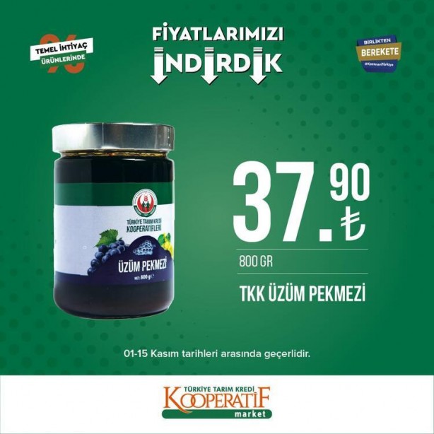 Foto - Ayçiçek yağı fiyatlarında büyük indirim geldi! Tarım Kredi Kooperatif marketlerinde indirimli ürünler tek tek açıklandı
