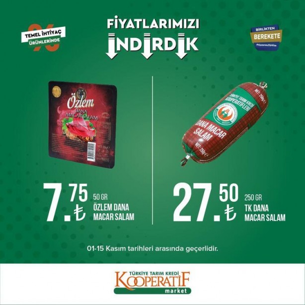 Foto - Ayçiçek yağı fiyatlarında büyük indirim geldi! Tarım Kredi Kooperatif marketlerinde indirimli ürünler tek tek açıklandı