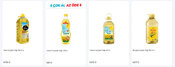 Foto - Ayçiçek yağında büyük Ramazan indirimi! A101’de 1-2-4-5 litrelik ayçiçek yağı fiyatları düştükçe düştü