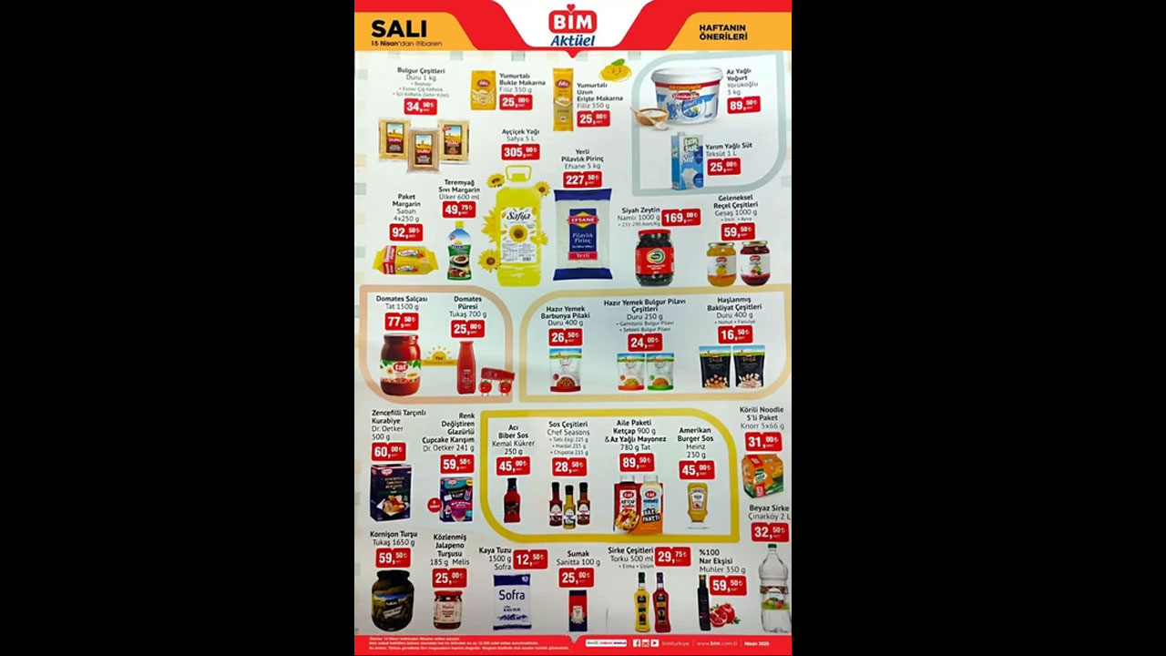 Foto - Ayçiçek yağında flaş indirim! BİM'de 15 Nisan 2025 fırsatlar kataloğu açıklandı