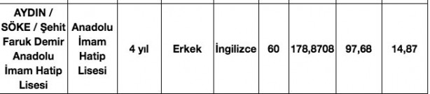 Foto - Aydın liseleri taban puanları, kontenjanları, yüzdelik dilimleri 2020