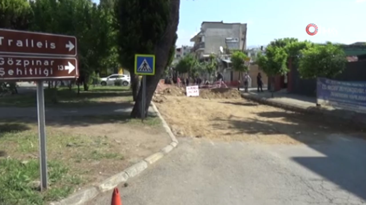 Foto - Aydın'da yol çalışması sırasında tarihi keşif! Mahalleli sevinemedi, 'çok üzgünüz' açıklaması yaptı