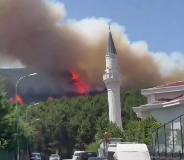 Foto - Aydos Ormanı’nda korkutan yangın!
