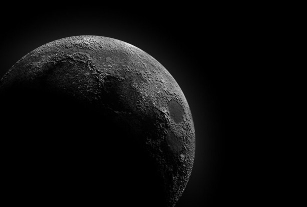 Foto - Ay'ın karanlık bölgesinde dev bir demir yığını keşfedildi