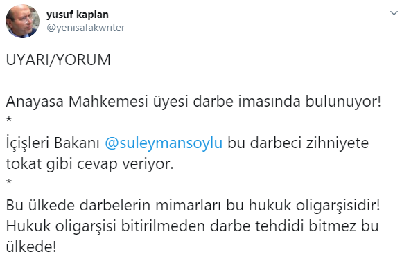 Foto - AYM üyesinin darbe imalı 'ışık' tweetine tepkiler yağıyor