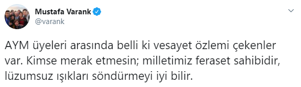 Foto - AYM üyesinin darbe imalı 'ışık' tweetine tepkiler yağıyor