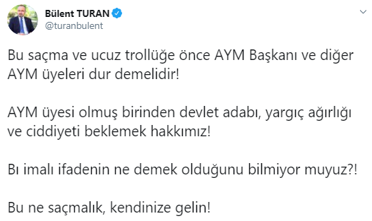 Foto - AYM üyesinin darbe imalı 'ışık' tweetine tepkiler yağıyor