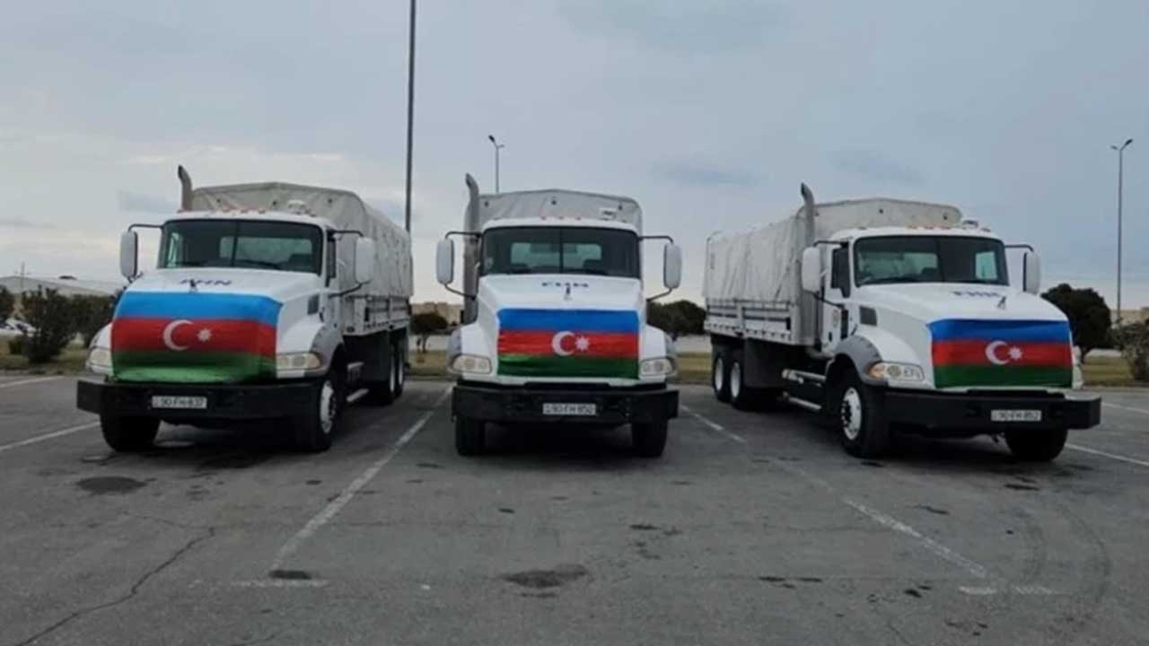 Azerbaycan, İran'a yardım gönderdi!