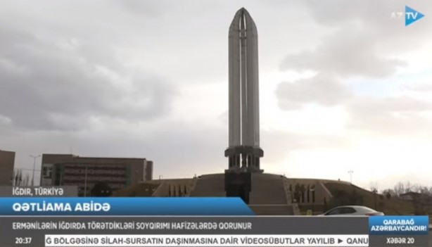 Foto - Azerbaycan Televizyonu Ermenilerin İğdır’da yaptıkları katliamları ekrana taşıdı