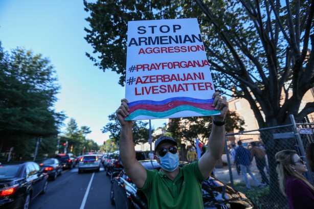Foto - Azerbaycan'a destek Beyaz Saray'a kadar sıçradı! Dünya çapı miting düzenlendi