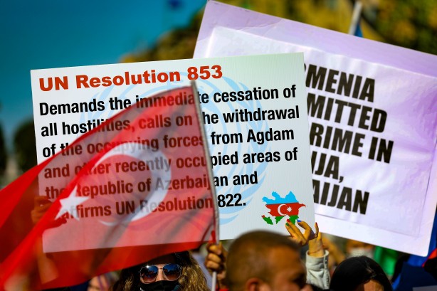 Foto - Azerbaycan'a destek Beyaz Saray'a kadar sıçradı! Dünya çapı miting düzenlendi