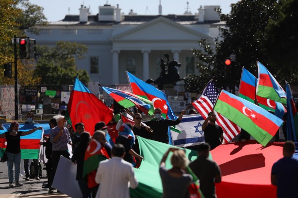 Foto - Azerbaycan'a destek Beyaz Saray'a kadar sıçradı! Dünya çapı miting düzenlendi