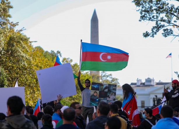Foto - Azerbaycan'a destek Beyaz Saray'a kadar sıçradı! Dünya çapı miting düzenlendi