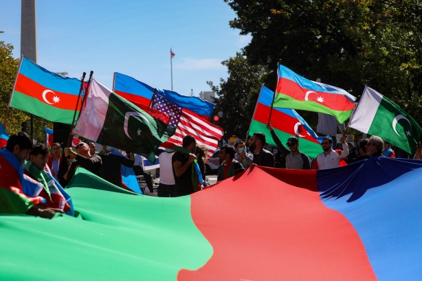 Foto - Azerbaycan'a destek Beyaz Saray'a kadar sıçradı! Dünya çapı miting düzenlendi