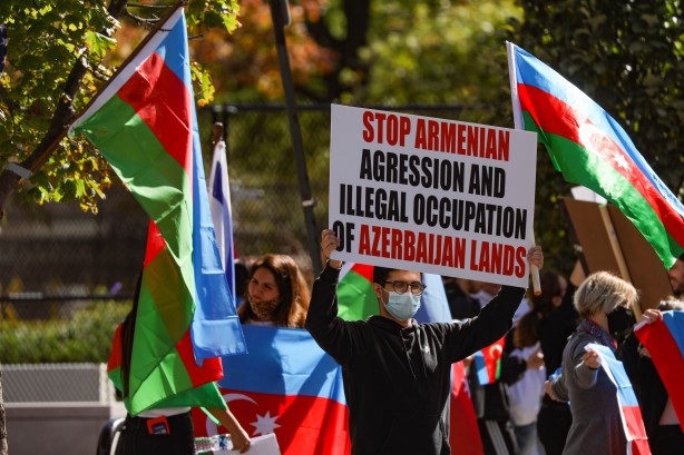 Foto - Azerbaycan'a destek Beyaz Saray'a kadar sıçradı! Dünya çapı miting düzenlendi