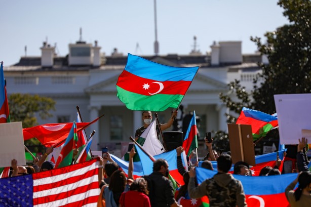 Foto - Azerbaycan'a destek Beyaz Saray'a kadar sıçradı! Dünya çapı miting düzenlendi