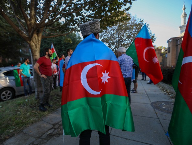 Foto - Azerbaycan'a destek Beyaz Saray'a kadar sıçradı! Dünya çapı miting düzenlendi