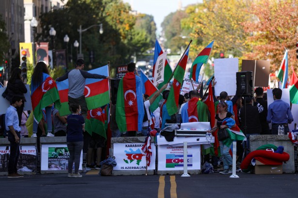 Foto - Azerbaycan'a destek Beyaz Saray'a kadar sıçradı! Dünya çapı miting düzenlendi