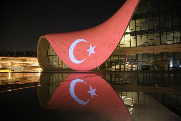 Foto - Azerbaycan'dan 'Türkiye' sürprizi! Anlamlı destek