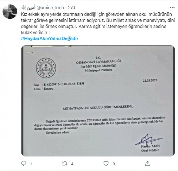 Foto - Azgın azınlık talimat verdi, MEB ve kaymakamlık görevden aldı! Skandal karara vatandaşlardan sert tepki: Derhal görevine iade edin!