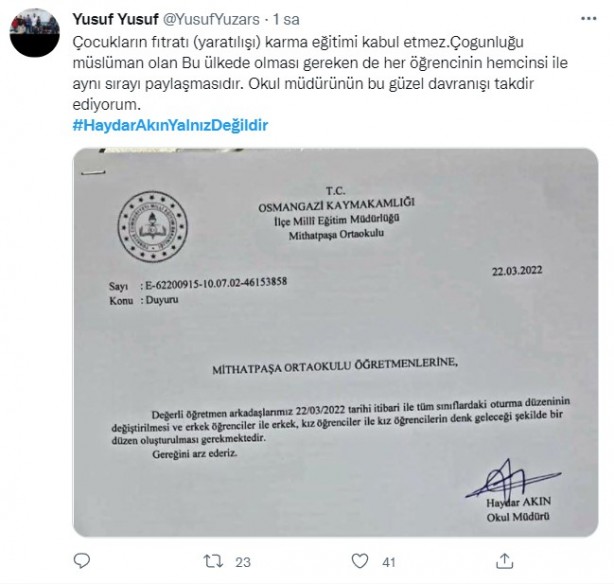 Foto - Azgın azınlık talimat verdi, MEB ve kaymakamlık görevden aldı! Skandal karara vatandaşlardan sert tepki: Derhal görevine iade edin!