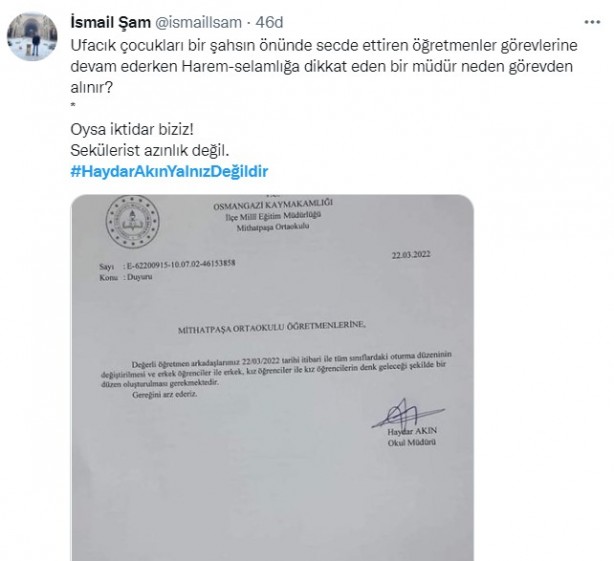 Foto - Azgın azınlık talimat verdi, MEB ve kaymakamlık görevden aldı! Skandal karara vatandaşlardan sert tepki: Derhal görevine iade edin!