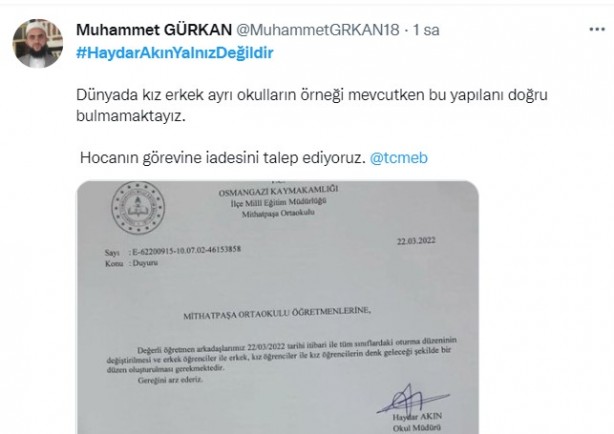 Foto - Azgın azınlık talimat verdi, MEB ve kaymakamlık görevden aldı! Skandal karara vatandaşlardan sert tepki: Derhal görevine iade edin!