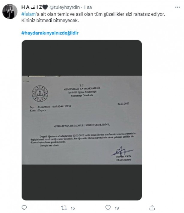Foto - Azgın azınlık talimat verdi, MEB ve kaymakamlık görevden aldı! Skandal karara vatandaşlardan sert tepki: Derhal görevine iade edin!