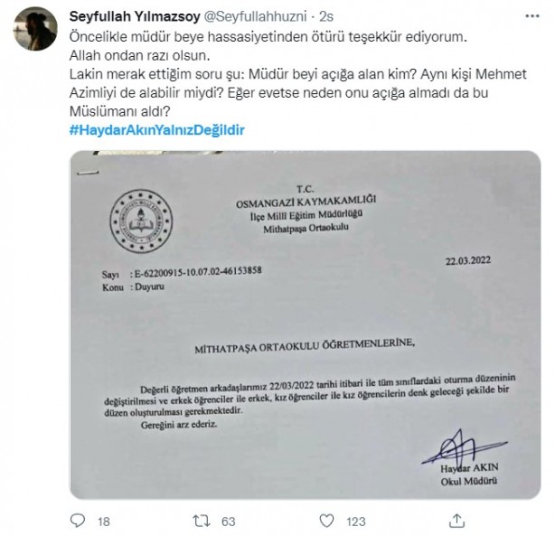 Foto - Azgın azınlık talimat verdi, MEB ve kaymakamlık görevden aldı! Skandal karara vatandaşlardan sert tepki: Derhal görevine iade edin!