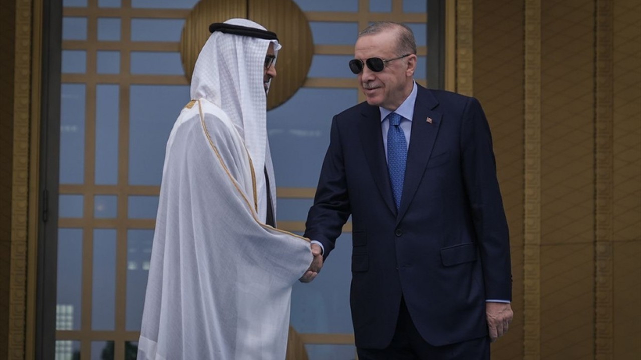 Foto - BAE lideri Ankara’da! Cumhurbaşkanı Erdoğan’dan resmi karşılama