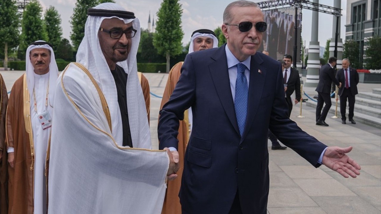Foto - BAE lideri Ankara’da! Cumhurbaşkanı Erdoğan’dan resmi karşılama