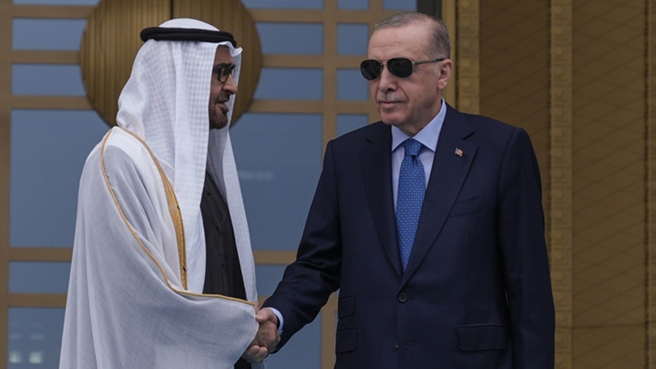 BAE lideri Ankara’da! Cumhurbaşkanı Erdoğan’dan resmi karşılama