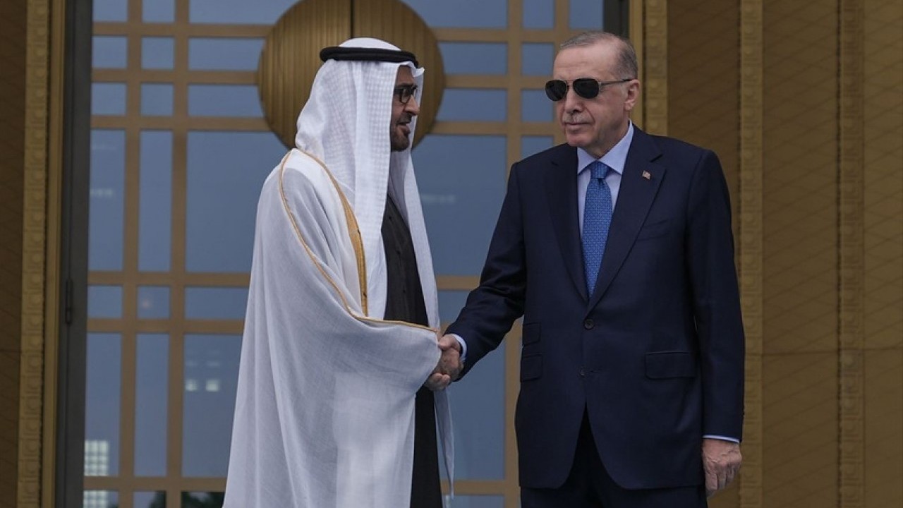 Foto - BAE lideri Ankara’da! Cumhurbaşkanı Erdoğan’dan resmi karşılama