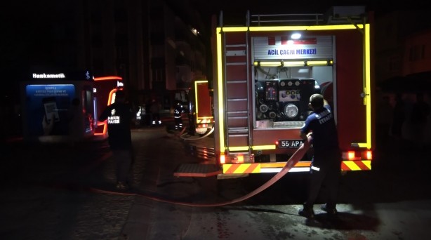  Bafra'da ev yangını