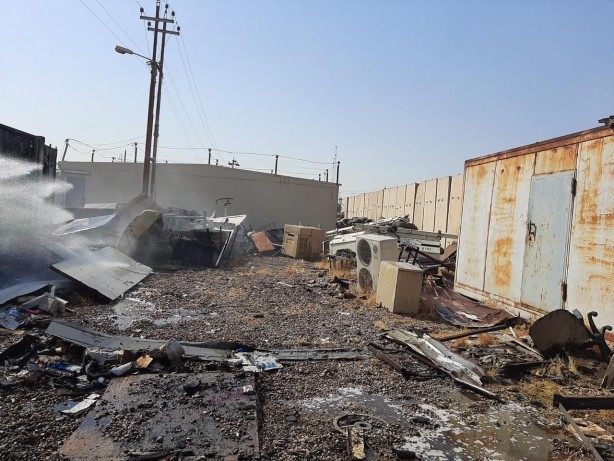 Foto - Bağdat’ta askeri havalimanında yangın