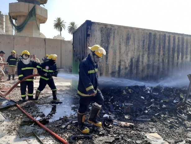 Foto - Bağdat’ta askeri havalimanında yangın