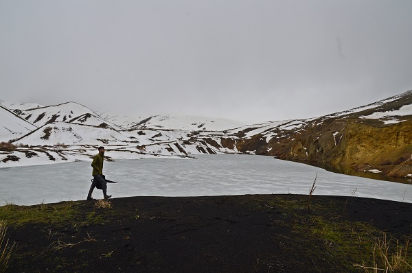 Foto - Bahar geldi bu göldeki buz erimedi!