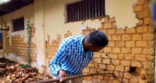 Bahçe duvarından öyle bir şey çıktı ki!