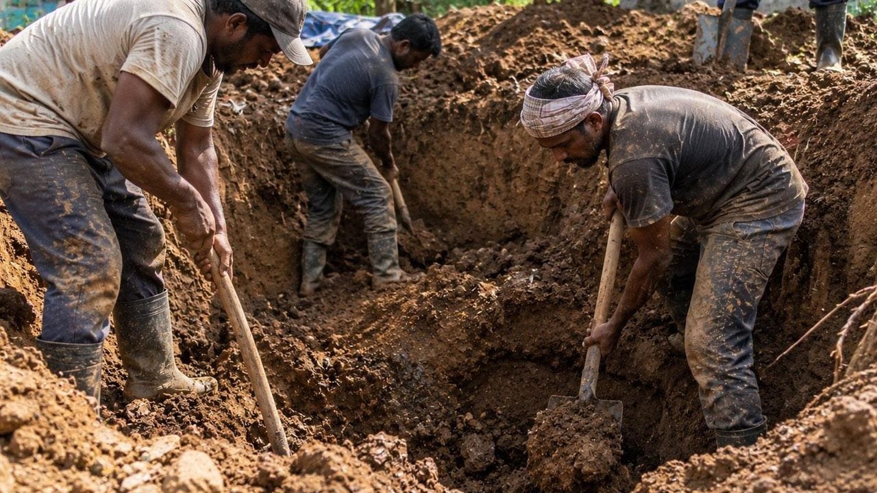 Bahçede kuyu kazarken servet buldular! Tamı tamına 510 kilo