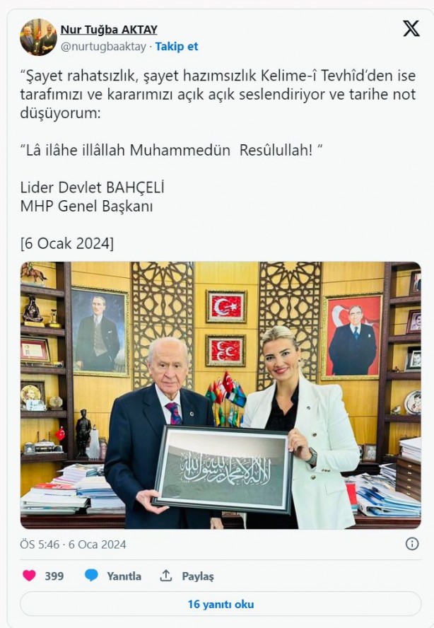 Foto - Bahçeli'den dikkat çeken poz