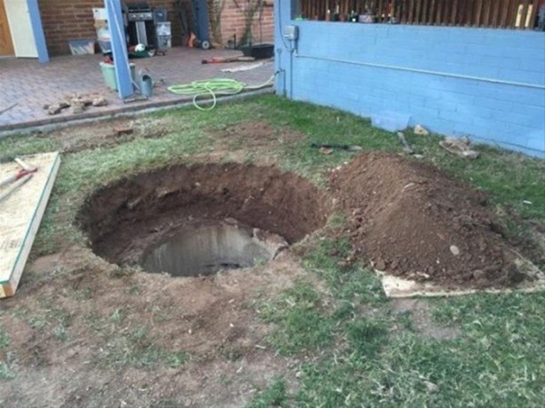 Foto - Bahçesinde öyle bir yer buldu ki...