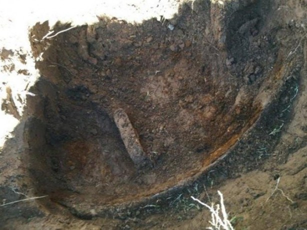 Foto - Bahçesinde öyle bir yer buldu ki...