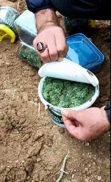 Foto - Bahçeye gömülü turşu bidonundan çıkanlar şok etti! Plastik kaplara doldurup gömmüşler! Yok artık daha neler