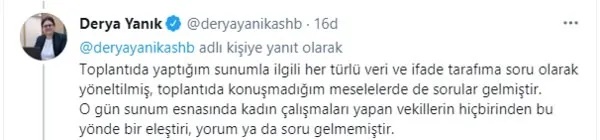 Foto - Bakan Derya Yanık'tan algı operasyonuna cevap