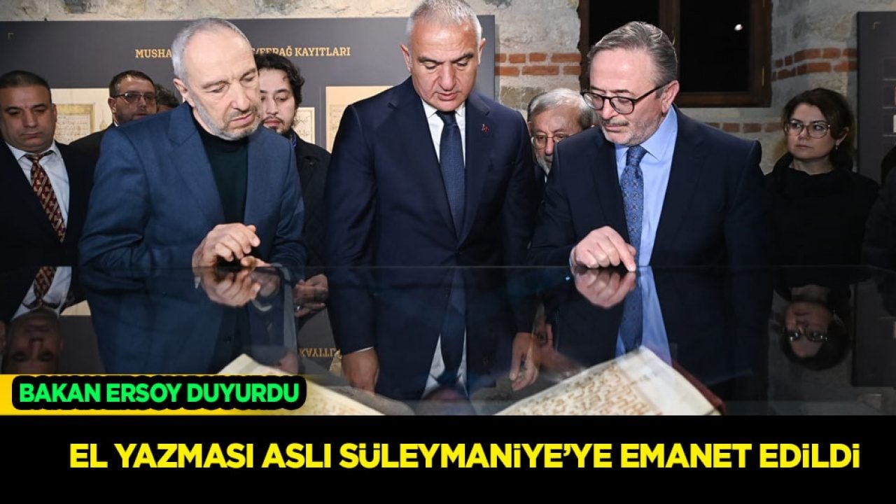 Bakan Ersoy duyurdu: Bu eşsiz emaneti gelecek uşaklara aktaracağız