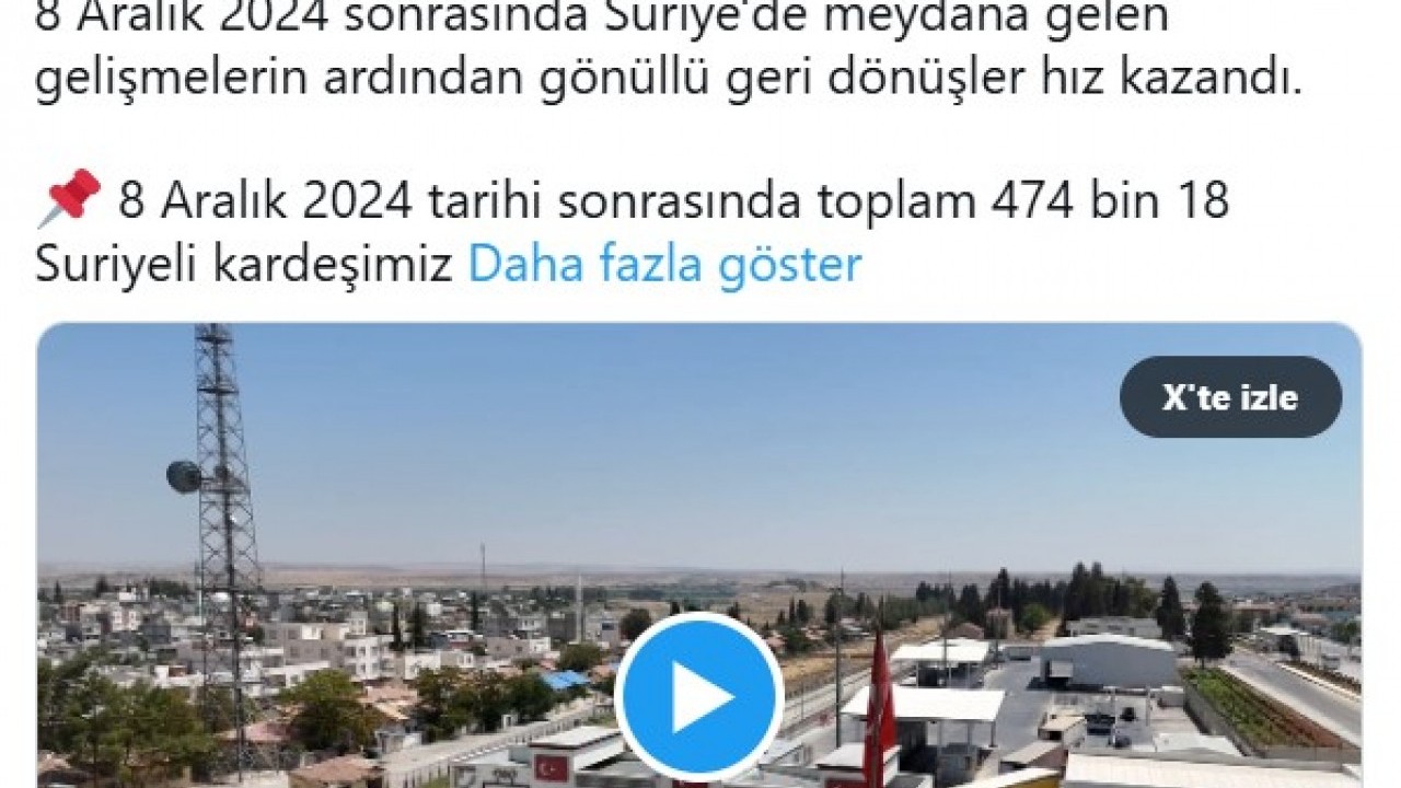 Foto - Bakan rakamları açıkladı: İşte ülkesine dönen Suriyeli sayısı!