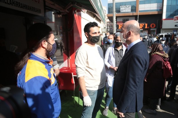 Foto - Bakan Soylu'dan esnaf ziyareti