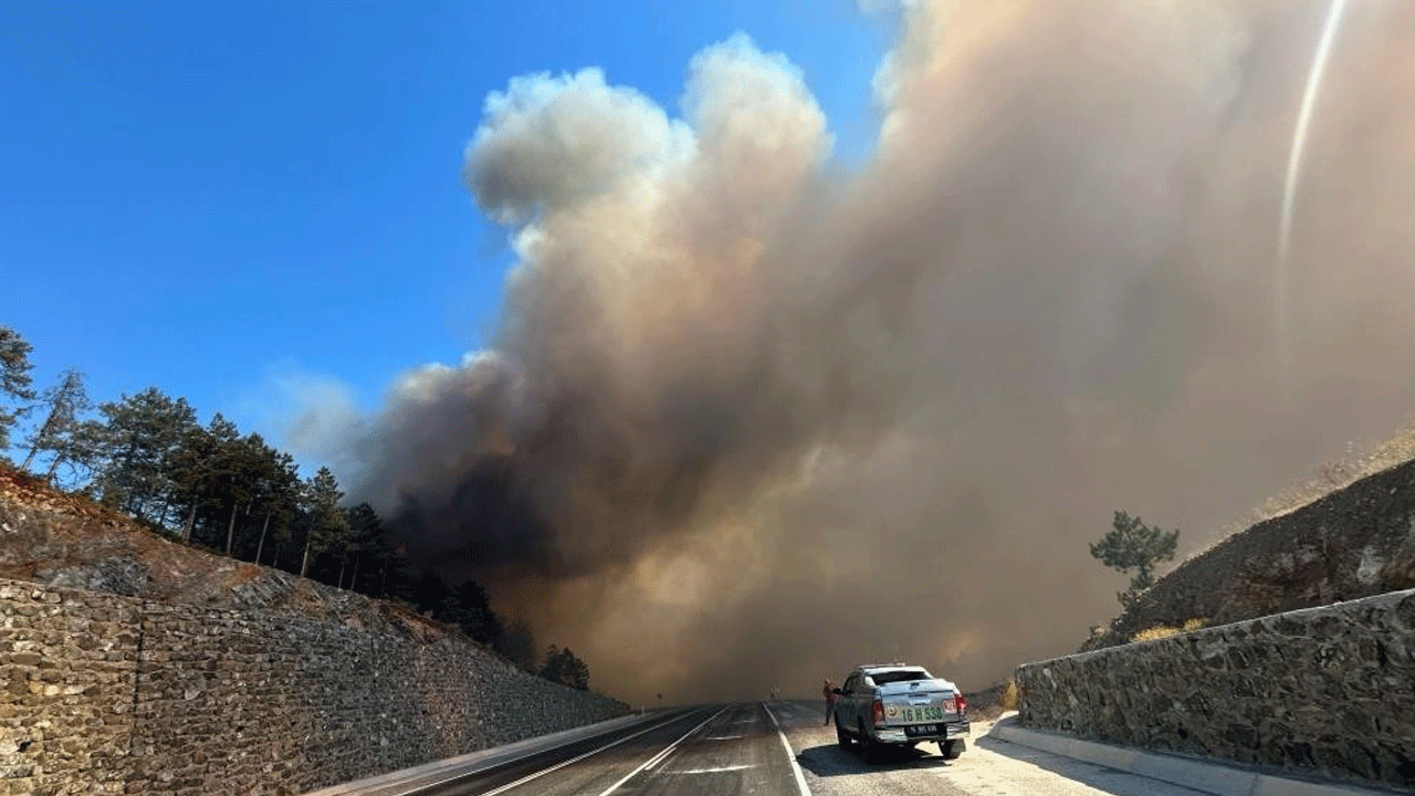 Foto - Bakan Yumaklı Türkiye'nin yüreğine su serpti: Bursa Harmancık-Orhaneli yangını kontrol altına alındı