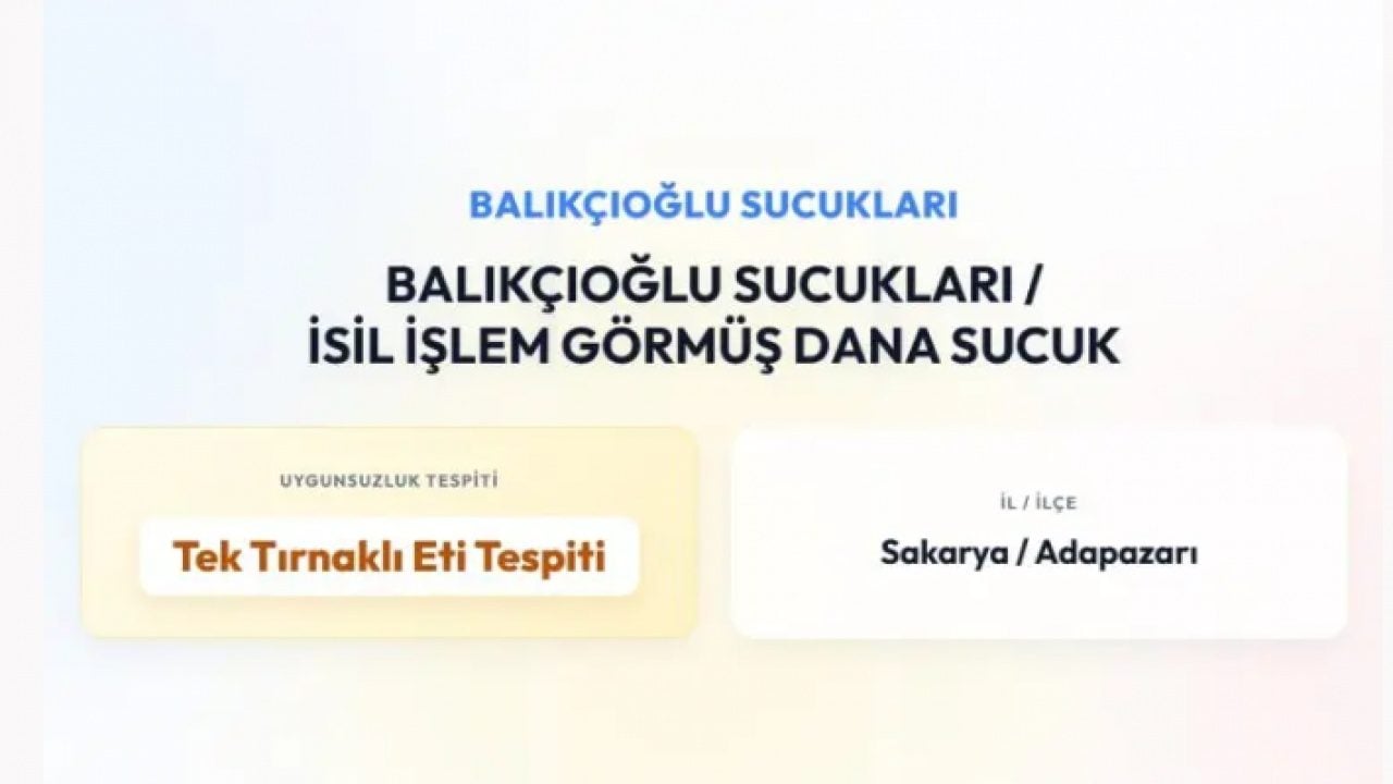 Foto - Bakanlık skandalı ortaya çıkardı: İşte domuz eti tespit edilen sucuklar!